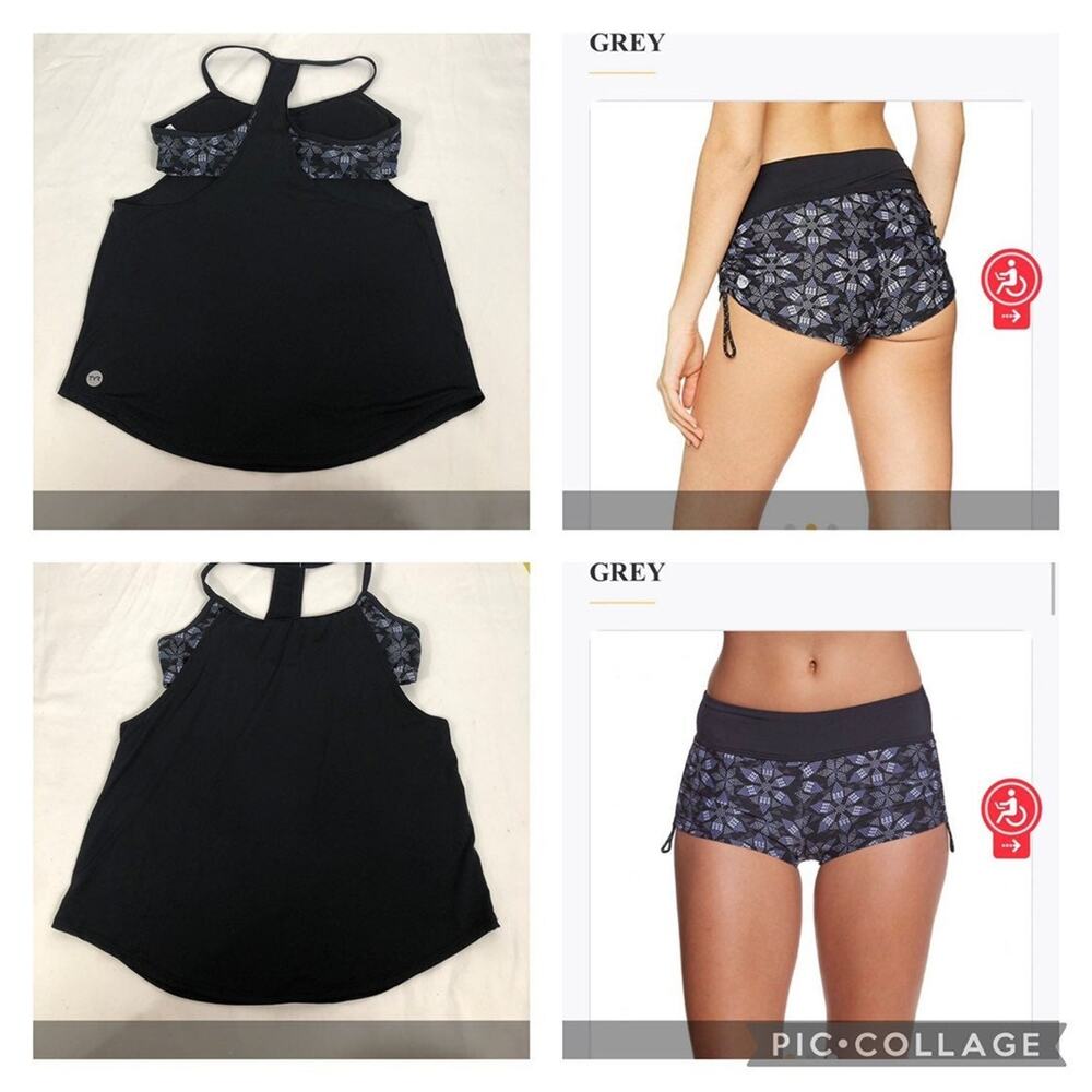 TYR EDESSA DELLA SWIM BOYSHORT & TANKINI size medium 8